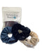 Scrunchie Stash 3 -Pack Black Blue Cream OG Hidden Pocket Soft Velvet Scrunchies VSCO Girl Hair Tie Secret Zipper - Women & Girls Gifts Storage Accessories Money, Keys, Makeup Holder Nonbranded