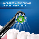 Oral-b Crossaction Electric Toothbrush Replacement Brush Head Refills, Black, 3 Count Oral-B