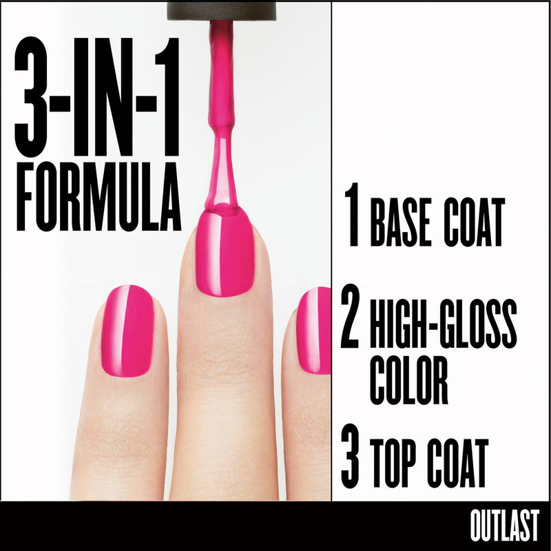 COVERGIRL Outlast Stay Brilliant Nail Gloss Teal on Fire, .37 oz (packaging may vary) COVERGIRL