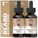 Beard Growth Oil, Beard Growth Serum, Beard Serum, Grow A Thicker Beard Quickly, Beard Oil Growth, Beard Growth, Grow Beard, Beard Grow, 1oz - Unscented (2 Pack) Crafted