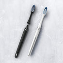 Oral-B Clic Manual Toothbrush, Matte Black, with 1 Bonus Replacement Brush Head and Magnetic Toothbrush Holder Oral-B