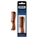Wahl Beard & Mustache Comb for Men's Grooming - Handcrafted & Hand Cut with Cellulose Acetate - Smooth, Rounded Tapered Teeth - Model 3323 WAHL