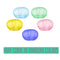 Shower Cap Hair Cover Reusable Turban - Pack of 3 - Polyester Clear Shower Cap for Hair - Standard Size Plastic Shower Caps Set OFXDD
