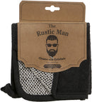 Evriholder The Rustic Man Wash Cloths, Exfoliating Bath Product, Black, Pack of 3 Evriholder The Rustic Man