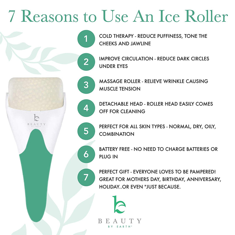 Ice Roller for Face - Face Roller & Eye Roller for Puffy Eyes, Face Ice Roller, Ice Face Roller as TMJ Pain Relief Products, Facial Ice Roller for Face & Eye Puffiness Relief, Facial Roller Ice Facial Beauty by Earth
