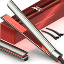 Bekind Apex 2-in-1 Hair Straightener Flat Iron, Straightener and Curler, Flat Iron for All Hair Styles, 15s Fast Heating, 5 Temperature Settings, Gift for Girls Women - Gray Bekind