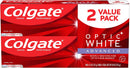 Colgate Optic White Advanced Teeth Whitening Toothpaste, Sparkling White, (2 Count of 4.5 oz Tubes) 9 oz Colgate Store
