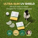 EASYDEW DW-EGF Peptide Clear Patch - Outdoor UV Block Ultra-Thin Transparent Sun Patches for Golf, Riding, Hiking, Driving - Adenosine, Glutathione, Hydrolyzed Collagen, 4 Packs Infinity Warehouse