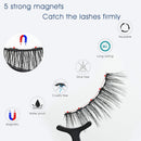 Alcastar Magnetic Eyelashes with Eyeliner Kit, Synthetic Fiber, Natural Look, Waterproof, No Glue Required (BT-1022) Infinity Warehouse