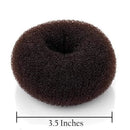 Beaute Galleria Hair Donut Bun Maker Ring Style Mesh Chignon Ballet Sock Bun (Large, Brown) Beaute Galleria