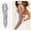 Full Arm Waterproof Temporary Tattoos 8 Sheets and Half Arm Shoulder Tattoo 10 Sheets, Extra Large LastingTattoo Stickers for Girls and Women (22.83"X7.1") Yazhiji