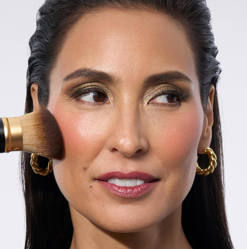 LAURA GELLER NEW YORK Retractable Black Kabuki Brush for Liquid, Cream and Powder Face Makeup With Aluminum Handle Infinity Warehouse