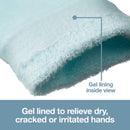 ZenToes Moisturizing Gloves with Gel Lining - Dry Hands Treatment - 1 Pair Hydrating Cracked Hand Healing Gloves - Repair Rough, Chapped Skin Overnight (Fuzzy Blue) ZenToes Store