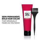 L'Oreal Paris Colorista Semi-Permanent Hair Color for Platinum, Light and Medium Blondes, Bleached hair or Highlighted Hair, Bright Red L'Oreal Paris