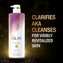 Olay Moisturizing Body Wash for Women with Witch Hazel and Vitamin B3, 20 fl oz (Pack of 4) Infinity Warehouse