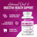 Probiotics L. Salivarius 24 Billion CFU – Supports Oral, Digestive & Immune Health – Chewable Tablets for Better Gut Health, Bacterial Balance, Non-GMO, Gluten Free, Vegan – 30 Count Infinity Warehouse