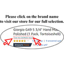 Giorgio G27 Handmade All Fine Tooth Pocket Comb, Hair Comb Straightener for Everyday Grooming Styling Hair, Mustache and Beard for Men Women and Kids, Use Dry or with Balms, Saw Cut and Polished GIORGIO