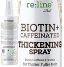 Biotin Hair Thickening Spray for Hair Growth Spray NATURAL Hair Thickener for Fine Hair Volume Spray for Fine Hair Volumizer for Hair Spray Color Safe - BIOTIN & CAFFEINE - Get Thicker Hair in Seconds Paisle Botanics
