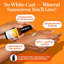 TruSkin SPF 30 Tinted Mineral Sunscreen Serum for Face - 1 fl oz | Universal Tinted | Lightweight Transparent Finish | Zinc Oxide | Vitamin C | Hyaluronic Acid | Ceramides | All Skin Types Infinity Warehouse