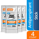 Right Guard Xtreme Defense Antiperspirant Deodorant Invisible Solid Stick, Arctic Refresh, 2.6 Ounce (Count of 4) Right Guard