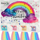 Rainbow Bath Bombs for Kids - Natural and Organic Kids Bubble Bath w/Moisturizing Shea Butter and Natural Oils - 4 Large 5oz Fizzes with Rich Bubbles and Vibrant Colors- Valentine Bath Bombs Mineral Me California