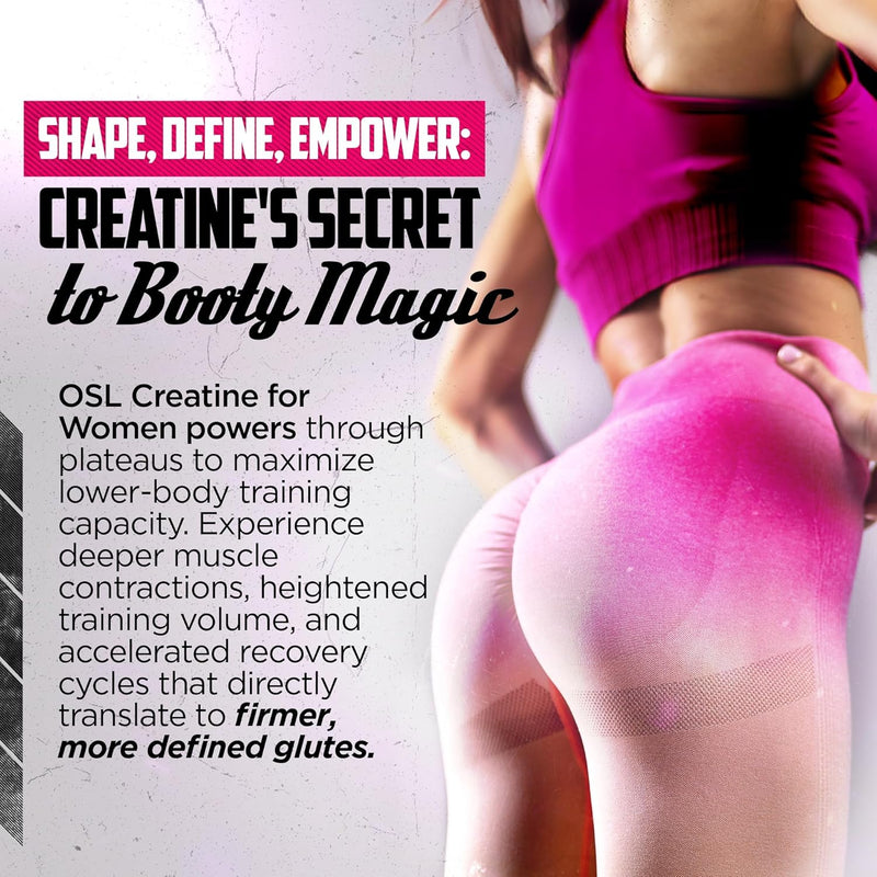 Old School Labs 5000mg Creatine Monohydrate Powder, Optimized Creatine for Women +2000mg Collagen +1g BCAA 2:1:1 Supports Lean Muscles & Recovery, Energy & Stamina - Made in USA, 30 Servings Infinity Warehouse