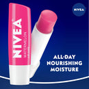 NIVEA Tinted Balm for Beautiful, Soft Lips, Fruity Watermelon, 0.68 Oz, 4 Count NIVEA