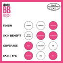 Maybelline Dream Fresh Skin Hydrating BB cream, 8-in-1 Skin Perfecting Beauty Balm with Broad Spectrum SPF 30, Sheer Tint Coverage, Oil-Free, Light, 1 Fl Oz Maybelline New York