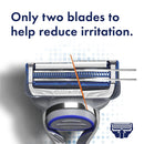 Gillette SkinGuard Mens Razor Blade Refills, 12 Count, Designed for Men with Skin Irritation Gillette