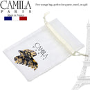 Camila Paris CP3057 French Hair Clips for Women, Handmade, Ivory Tokyo, for Thick Volume Hair, Girls Hair Claw Clips Jaw, Durable Styling Hair Accessories for Women, Strong Hold Grip, Made in France Camila
