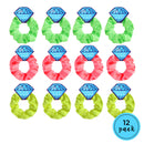 Neon 80s Scrunchies I 12 Pack I Bachelorette Party Favor Hair Ties I Team Bride Hair Ties I Bridesmaid Hair Tie Pop Fizz Designs