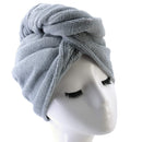 Polyte Microfiber Hair Turban Wrap Drying Towel, 4 Pack (12x28 in, Dark Gray, Gray, Pink, White) Polyte Store
