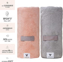 VOLO Hero Microfiber Hair Towel | Super Absorbent, Ultra-Soft, Fast Drying | Reduce Dry Time by 50% | Large, Premium Wrap Towel for All Hair Types | Anti-Frizz, Anti-Breakage, Hands-Free | Cloud Pink VOLO