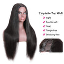 UNice Hair U Part Human Hair Wigs Straight Hair Middle Part Wig for Black Women, Brazilian Virgin Hair Glueless U Shape Clips in Half Wig 150% Density 24inch UNICE Store