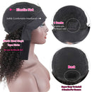 Headband Wig Curly Wave Human Hair Wigs for Black Women Brazilian Virgin Hair Kinky Curly Headband Wigs Human Hair 150% Density (12 inch) catti