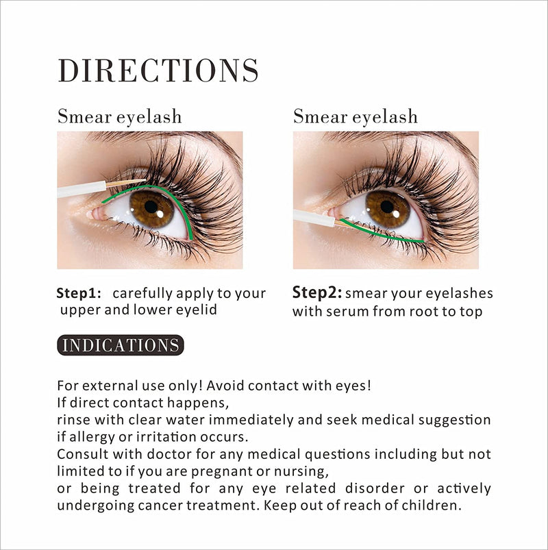 Vanecl Best Natural Eyelash Growth Serum,Brow & Lash Enhancing Formula & Rapid Brow Growing Treatment for Longer, Thick And Strong Lashes 5ML VANELC