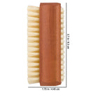 Redecker Natural Pig Bristle Nail Brush with Oiled Pearwood Handle, 3-3/4-Inches REDECKER
