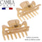 Camila Paris CP3047 French Hair Clip for Women, 1.5 inch Set of 2 Beige Girls Hair Claw Clips Jaw Fashion Durable Styling Hair Accessories for Women, Strong Hold No Slip Grip, Made in France Camila