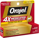 Orajel 4X for Toothache & Gum Pain: Severe Cream Tube 0.33oz- from