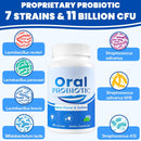 Oral Probiotics, 11 Billion CFU, with M18, A12, Oral Probiotics for Mouth Bad Breath for adults, Dry Mouth, Gum Health & Gum Restore, Chronic Halitosis, Fresh Breath, 60 Lozenges (Mint Flavor) Infinity Warehouse