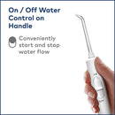 Waterpik Water Flosser For Teeth, Portable Electric Compact For Travel and Home - Nano Plus, WP-320, White Waterpik