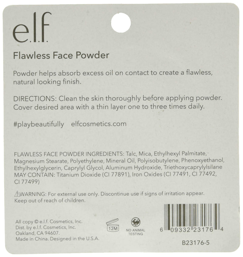 e.l.f. Flawless Face Powder, Light Beige, 0.18 Ounce e.l.f.