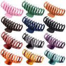 12 PCS Big Hair Claw Clips , Trendcy Colors,Matte Non-slip Material ,Strong Hold Hair For Women And Girls,Suitable For Thin Or Thick Hair,Fashion Hair Accessories,4.3 inch (4.3 inch) HQ-SITE