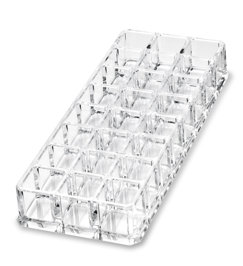 byAlegory (Set Of 2) Acrylic Lipstick Makeup Organizers 24 Space Beauty Storage Refillable Cosmetic Container - Clear BY ALEGORY