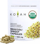 Organic Broccoli Sprout Capsules, Freeze-Dried: 150 Capsules Infinity Warehouse