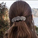 Daisies Hair Clip, Hand Crafted Metal Barrette Made in the USA with a Large 80mm Clip by Oberon Design Oberon Design