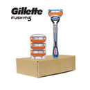 Gillette Fusion5 Razors for Men, 1 Gillette Razor, 4 Razor Blade Refills, Lubrastrip for a More Comfortable Shave Gillette