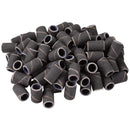PANA 100 Pieces Nail Sanding Bands Professional Nail Manicure Great Fit for Nail Drill Bits for Acrylic Nails (150 Grit, Black) PANA