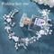 Aukmla Bride Wedding Crystal Hair Vine Pearls Head Pieces Leaf Hair Accessories for Women (Silver) Aukmla