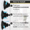 HoneyBull Shower Mirror Fogless for Shaving - with Suction, Razor Holder for Shower & Swivel, Mirrors, Shower Accessories, Bathroom Mirror, Bathroom Accessories, Holds Razors for Men (Black) HONEYBULL